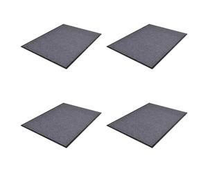 4x Paillassons PVC Tapis d'Entrée Sol Porte Bureau Maison Antidérapant vidaXL
