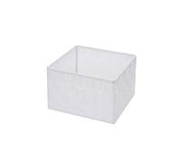 4x panier de rangement HWC-C37, 12x19x19cm blanc