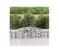 4x Paniers à Gabions Arqués Cages à Gabions Arquées Murs de Gabion Barrières de Jardin Terrasse Extérieur 3146972