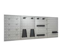 4x Panneaux Perforés Muraux Acier Organisateur Outils Garage Atelier vidaXL