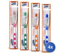4x Pasta Capitano Brosse à Dents Famille Moyenne