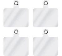 4x Patchs De Remplacement Universel Por Tour De Cou Telephone [Transparent] Accessoire De Bandouliere Cordon Pour Telephone Portable Holder Porte Pochette Laniere Collier Corde Attache Chaine