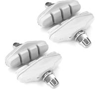 4x Patin De Frein Vélo 2 Paires 50mm Compatible Avec Sram Cycle Route Course Ville Fixie Vtc Jante, Blanc