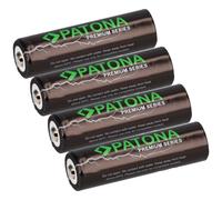 4X PATONA Premium 14500 Cellule ICR14500 Li-Ion Accumulateur 3,7V 800mAh
