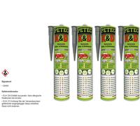 3x PETEC K&d Carrosserie Adhésif- Et Scellant Gris 310ml