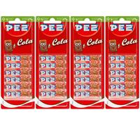 4x PEZ Recharges 6 Pièces Paquet Cola Saveur Sucreries Pour Distributeur (24