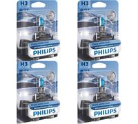 4X Philips WhiteVision Ultra H3 Halogène 55W 12V Ampoules Auto