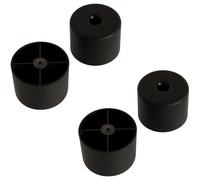 4x pied de meuble D = 50mm x H = 30mm plastique noir rond patin guide canapé lit table