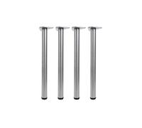 4x Pied De Table Hwc-H36, Pour Table À Manger, Cadre De Table, 73cm Acier Inoxydable Multicolore