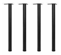 4x Pied de Table Réglable en Hauteur 710 mm Chromé Pied de Meuble Socle vidaXL