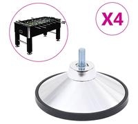 4x Pieds de Baby-foot Chrome M10 Accessoire Table de Football vidaXL