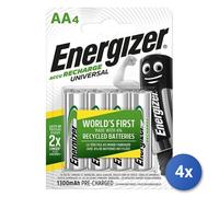 4X Pile AA Rechargeable Energizer E301376005 RECHARGE UNIVERSAL