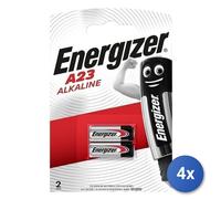 4X Pile Energizer A23 Alcalines 2 Pièces