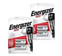 4x Piles Lithium Energizer CR123 3V DL123A 123A Pour Appareils Photo Flash