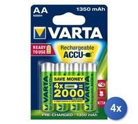 4X Piles Rechargeables VARTA AA