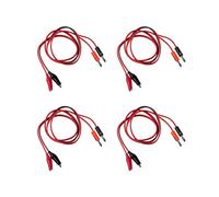 4X Pince Crocodile pour Fiche Banane & Cable de Test 90cm 3Ft
