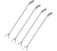 4x Pince de préhension extra longue pour déchets | Aide à la préhension 100 cm - Pince de préhension des déchets en acier inoxydable et plastique pour les personnes âgées | Collecteur de déchets prati