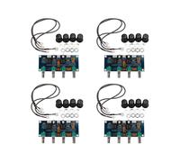 4X Planchette de Tonalité NE5532 PréAmpli avec Treble Bass RéGlage Du Volume Ton PréAmplificateur ContrôLeur pour Carte D'Amplificateur