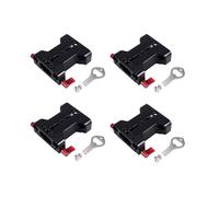 4X Plaque de Base de CaméRa Multifonction avec Pince de Rail de Tige de 15 mm pour Accessoires de Support de Plate-Forme D'ÉPaule de CaméRa DSLR