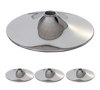 4x Plateau De Sol Pour Tabouret De Bar / Chaise Pivotante / Chaise De Salle À Manger, Chrome Ø 38,5cm Multicolore
