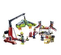 4x Playmobil Air Stuntshow Servicestation Figurines 85er Set Accessoire Pour Jeu