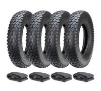 4x pneus Citomerx CITxxx 4.80/4.00-8 TT + chambre à air pour brouette Bollerwagen Gartenhänger