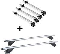 4x porte-vélos Bike Pro + barres de toit en aluminium RB003 compatibles avec Chevrolet Trax (5 portes) à partir de 2013