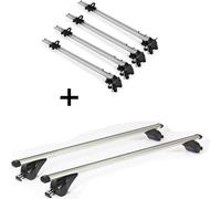 4x porte-vélos Bike Pro + barres de toit/rails VDP KING2 compatibles avec Land Rover pour Range Rover Velar (5 portes) à partir de 17 ans