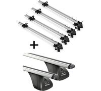 4x porte-vélos Bike Pro + barres de toit VDP compatibles avec VW Caddy 3-5 portes à partir de 2003