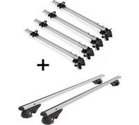 4x porte-vélos Bike Pro + barres de toit VDP004 L compatibles avec Chevrolet Trax SUV à partir de '13