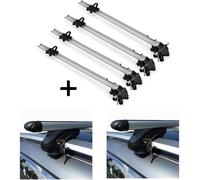 4x porte-vélos Bike Pro + porte-bagages VDP XL 135 compatibles avec Audi A6 Allroad 05-07