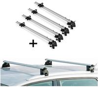 4x Porte-vélos Bike Pro + porte-rail CRV107A compatible avec Renault Koleos II 5 portes à partir de 2017