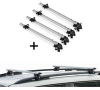 4x porte-vélos Bike Pro + porte-rail CRV120A compatible avec Mitsubishi Space Runner 1991-98