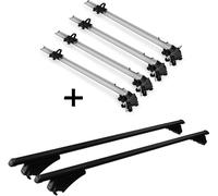 4x porte-vélos Bike Pro + porte-rail Tiger Alu XL compatibles avec Kia Sorento (XM) à partir de 14 ans