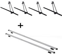 4x porte-vélos ORION + barres de toit RAPID compatibles avec Land Rover pour Range Rover 2 (5 portes) 94-02