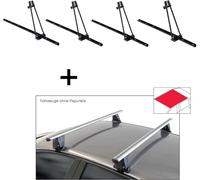 4x porte-vélos ORION + barres de toit VDP Delta compatibles avec Mitsubishi Spacestar/Mirage (A00) (5 portes) à partir de 2017