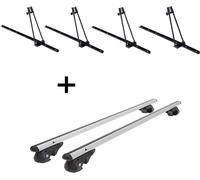 4x porte-vélos ORION + barres de toit VDP004 L compatibles avec Kia Sportage JE 04-'10