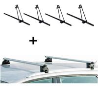 4x Porte-vélos ORION + porte-rail CRV107A compatible avec Renault Koleos II 5 portes à partir de 2017