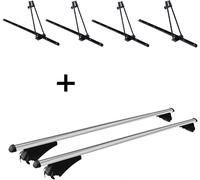 4x Porte-vélos ORION + porte-rail Tiger XL compatible avec Kia Sorento (XM) à partir de 14 ans
