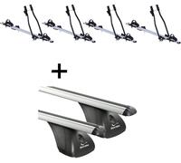 4x porte-vélos SAGITTAR + barres de toit VDP compatibles avec Mercedes CLS 4 portes 2004-2010