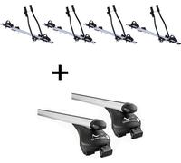 4x porte-vélos SAGITTAR + porte-bagages Quick L compatible avec Renault Kadjar à partir de 2015