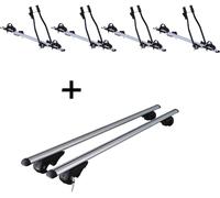 4x porte-vélos SAGITTAR + porte-bagages Rio 135 compatibles avec BMW X3 E83 2004-2010