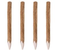 4x Poteaux de Clôture de Jardin Bois de Noisetier 90 cm Piquets vidaXL