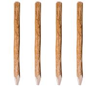 4x Poteaux de Clôture de Jardin Bois de Noisetier 90 cm Piquets vidaXL