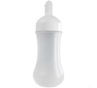 4x pour sauce Plastique 350ml avec Échelle 4x pour sauce Plastique | PP et PE sûrs, échelle 350ml claire, bec rabattable, pour idéal ketchup huile, anti-fuite robuste