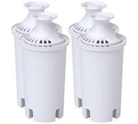 4x Premium Filtre à eau compatible avec Brita Edelstahl, Everyday, Grand, Infinity, Lake, Marina Krüge, Wasserkrug, Spender | 4 Pièces, Filtre, Pièce de rechange, Accessoires
