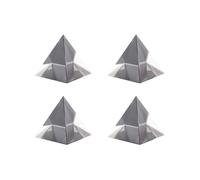 4X Pyramide en Verre Optique de Prisme Polyèdre Rectangulaire de 40 mm de Haut Adapté à L'Enseignement des Expériences