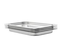 4x Récipients Gastronorm GN 1/1 20mm Inox Plateau à Aliments Restaurant vidaXL
