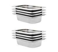 4x Récipients Gastronorm GN 1/4 150 mm Inox Restaurant Hôtel Cuisine vidaXL