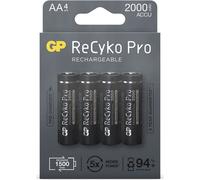 1x4 GP ReCyko Pro NiMH Batteries AA/Mignon 2000mAh Pro